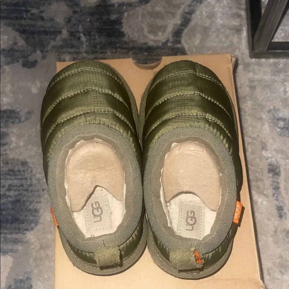 UGG Kids Olive Green Slippers